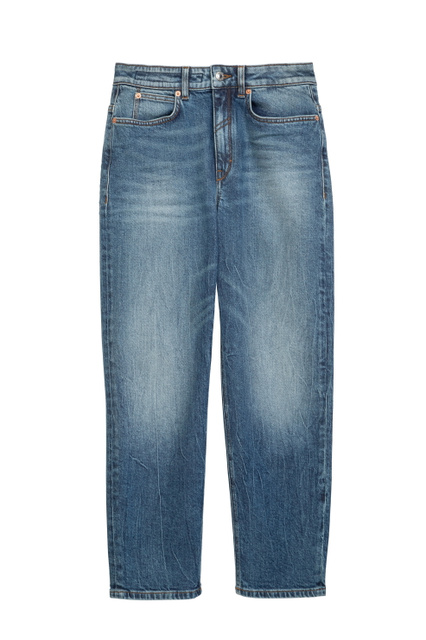 Укороченные джинсы MOM|Основной цвет:Голубой|Артикул:260017-80665 | Фото 1