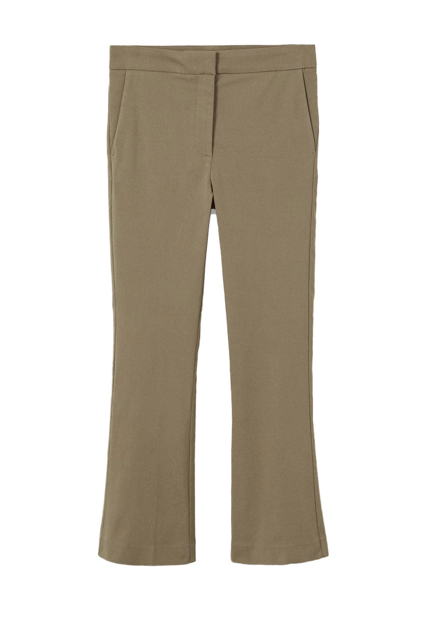 Укороченные брюки BOOTCUT|Основной цвет:Бежевый|Артикул:27003267 | Фото 1