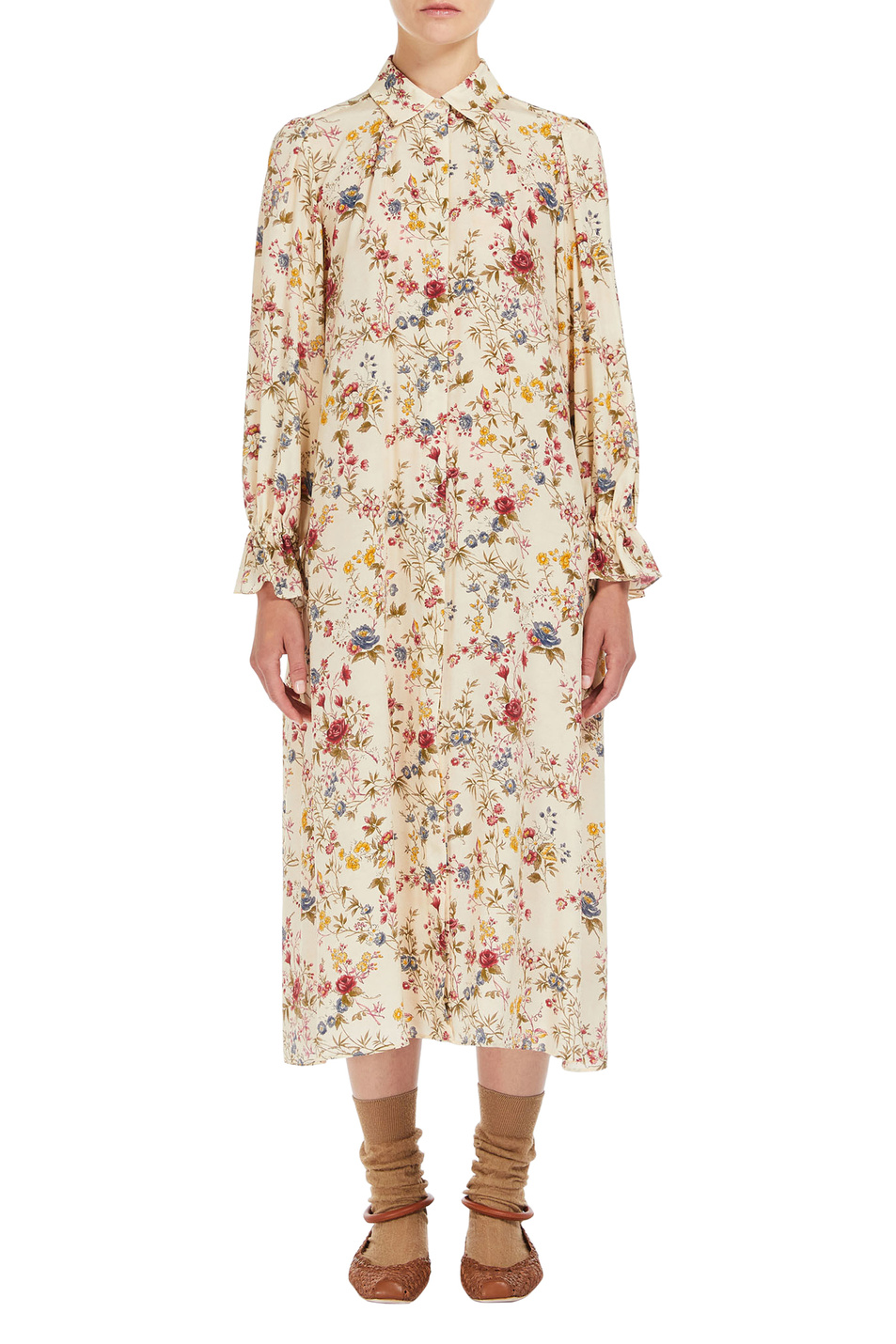 Женский Weekend Max Mara Платье CIAD из натурального шелка (цвет ), артикул 2415221132 | Фото 3