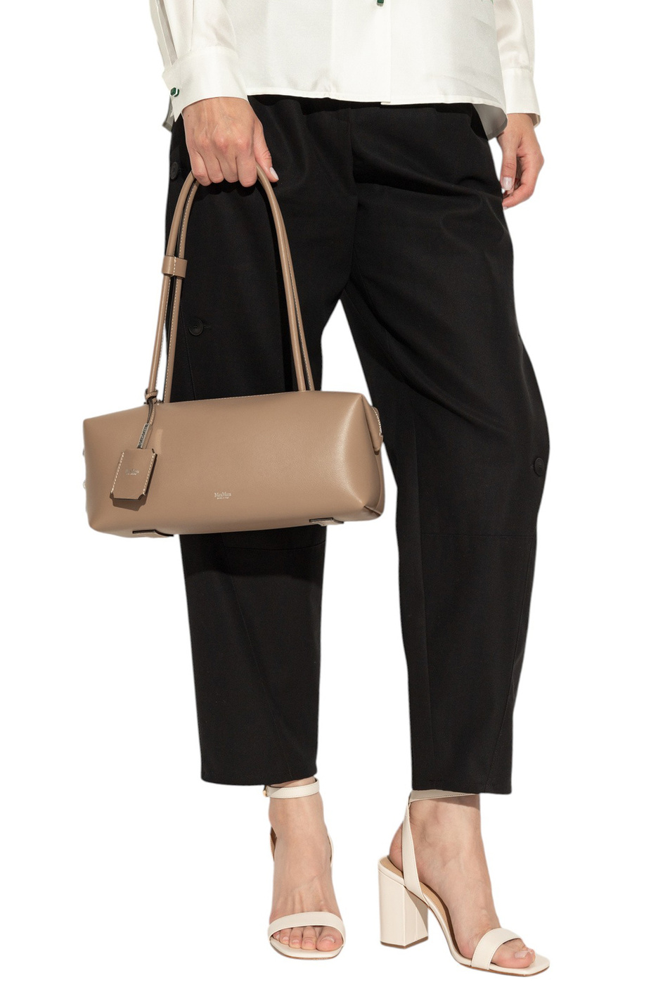 Женский Max Mara Сумка Boston из натуральной кожи (цвет ), артикул 2524516131 | Фото 5