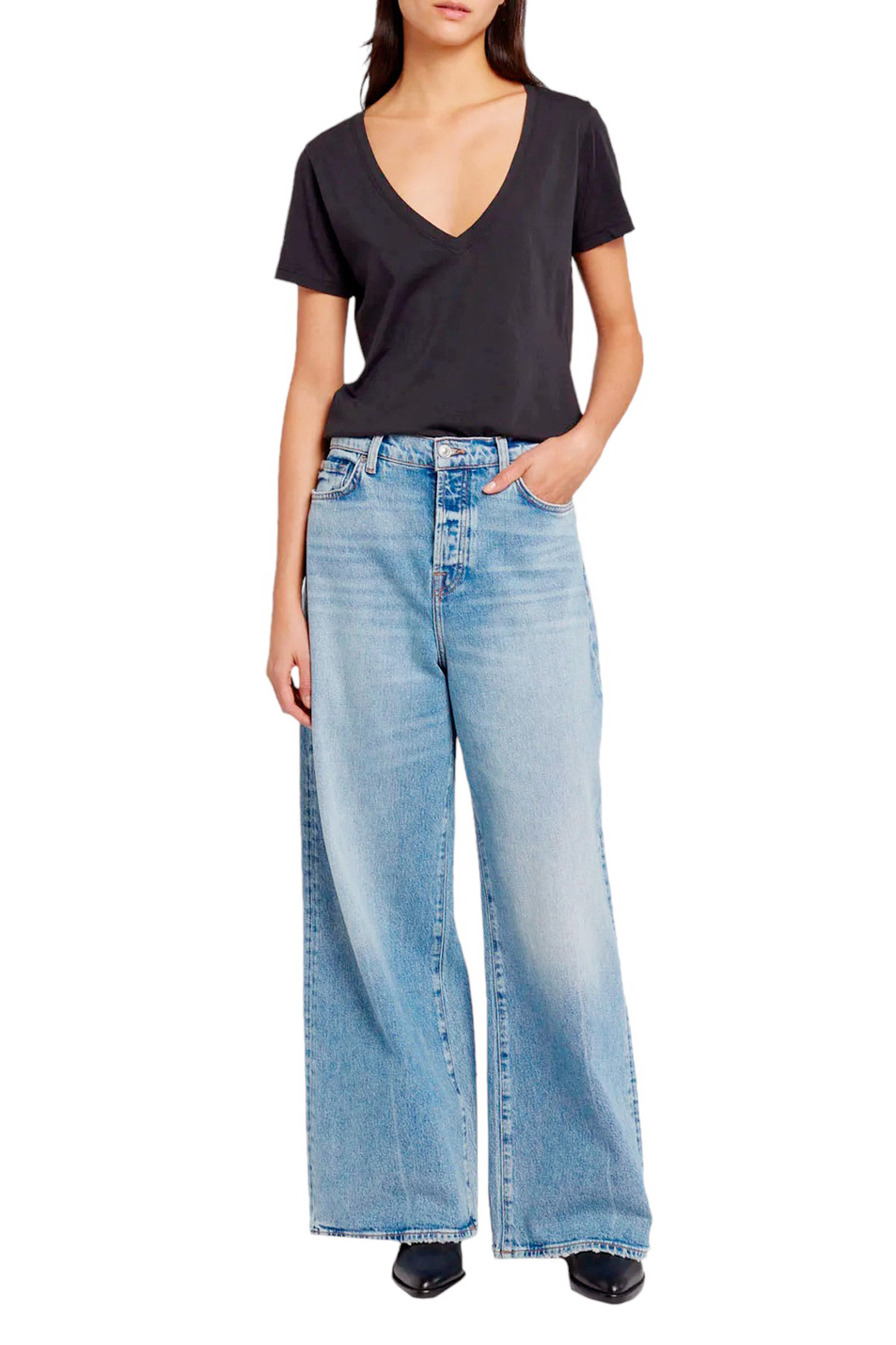 Женский 7 for all Mankind Джинсы ZOEY из эластичного хлопка (цвет ), артикул JSZOC100OD | Фото 3