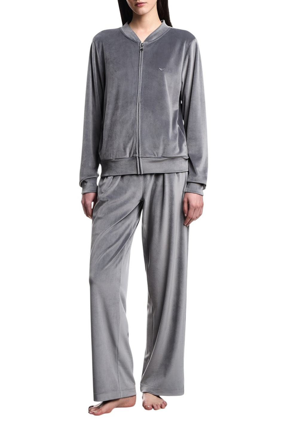 Костюм спортивный однотонный|Основной цвет:Серый Женский Emporio Armani Костюм спортивный однотонный (цвет ), артикул EW001968-AF15366 | Фото 2