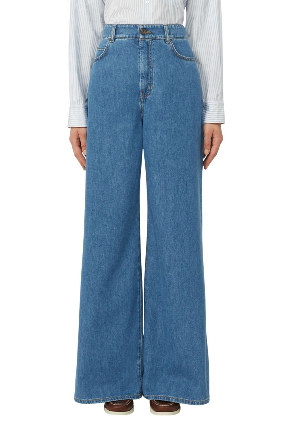 Женский Weekend Max Mara Джинсы VEGA из хлопка (цвет ), артикул 2615181041 | Фото 3