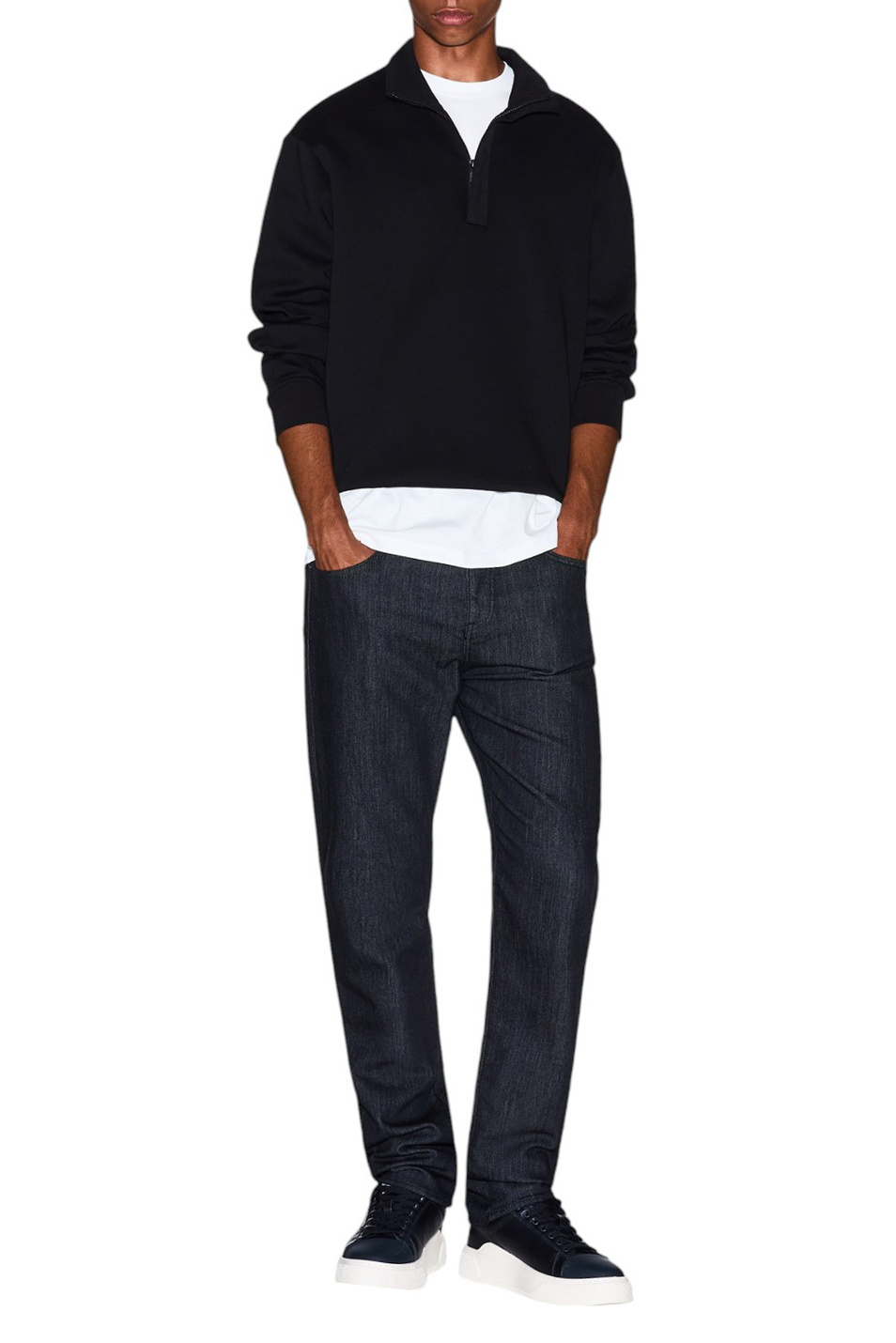 Мужской Armani Exchange Толстовка из смесового хлопка (цвет ), артикул XM001295-AF10818 | Фото 2