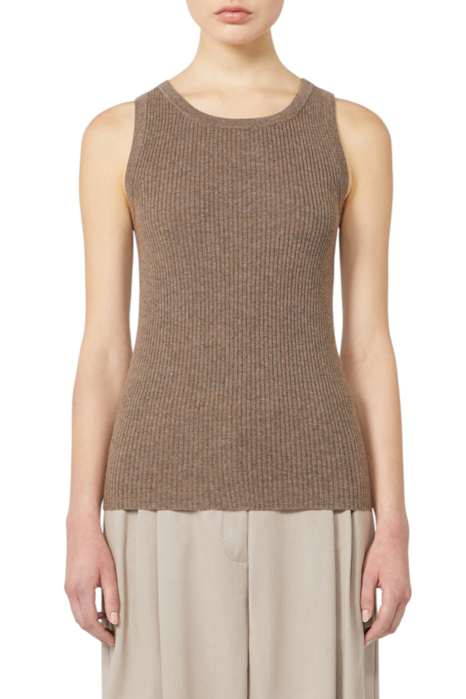 Женский Max Mara Топ CIPRO из шерсти и кашемира (цвет ), артикул 2529366063 | Фото 3
