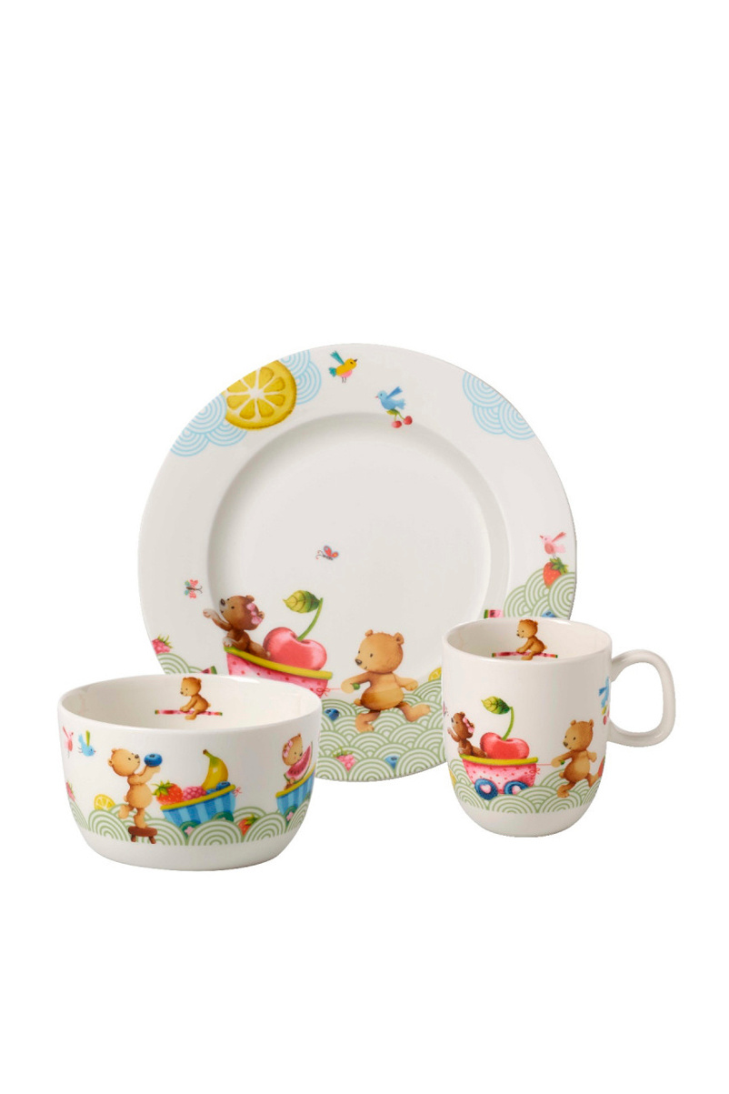 Набор детской посуды, 3 предмета|Основной цвет:Разноцветный|Артикул:14-8665-8427 | Фото 1
