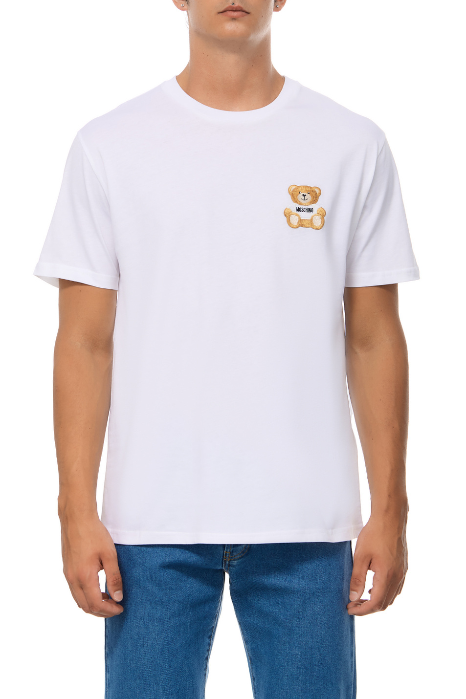 Мужской Moschino Футболка из натурального хлопка (цвет ), артикул V0723-7041 | Фото 1