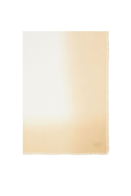 Палантин GHIA с бахромой|Основной цвет:Кремовый|Артикул:2355411132 | Фото 1