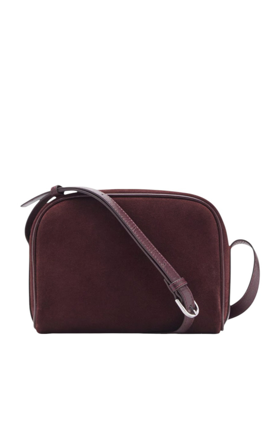 Женский Mango Сумка через плечо FES из натуральной замши (цвет ), артикул 17004447 | Фото 1