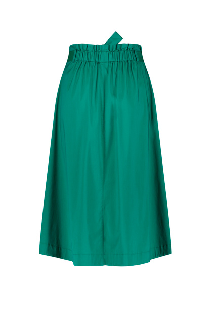 Однотонная расклешенная юбка|Основной цвет:Зеленый|Артикул:710005-31251 | Фото 2