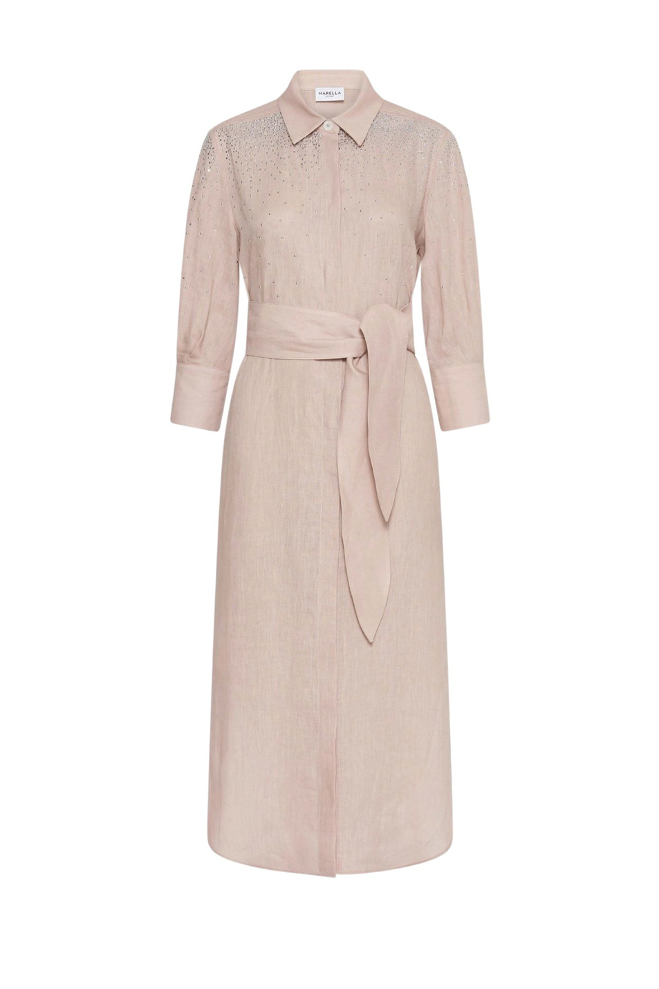 Женский MARELLA Платье-рубашка MLSCALLE из льна (цвет ), артикул 2613221064 | Фото 1