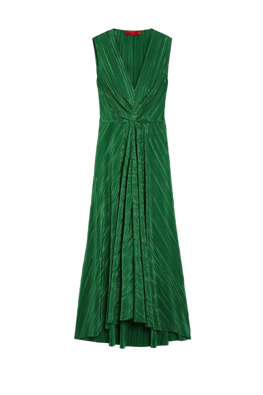 Платье CRUNA с драпировкой|Основной цвет:Зеленый|Артикул:76240623 | Фото 1