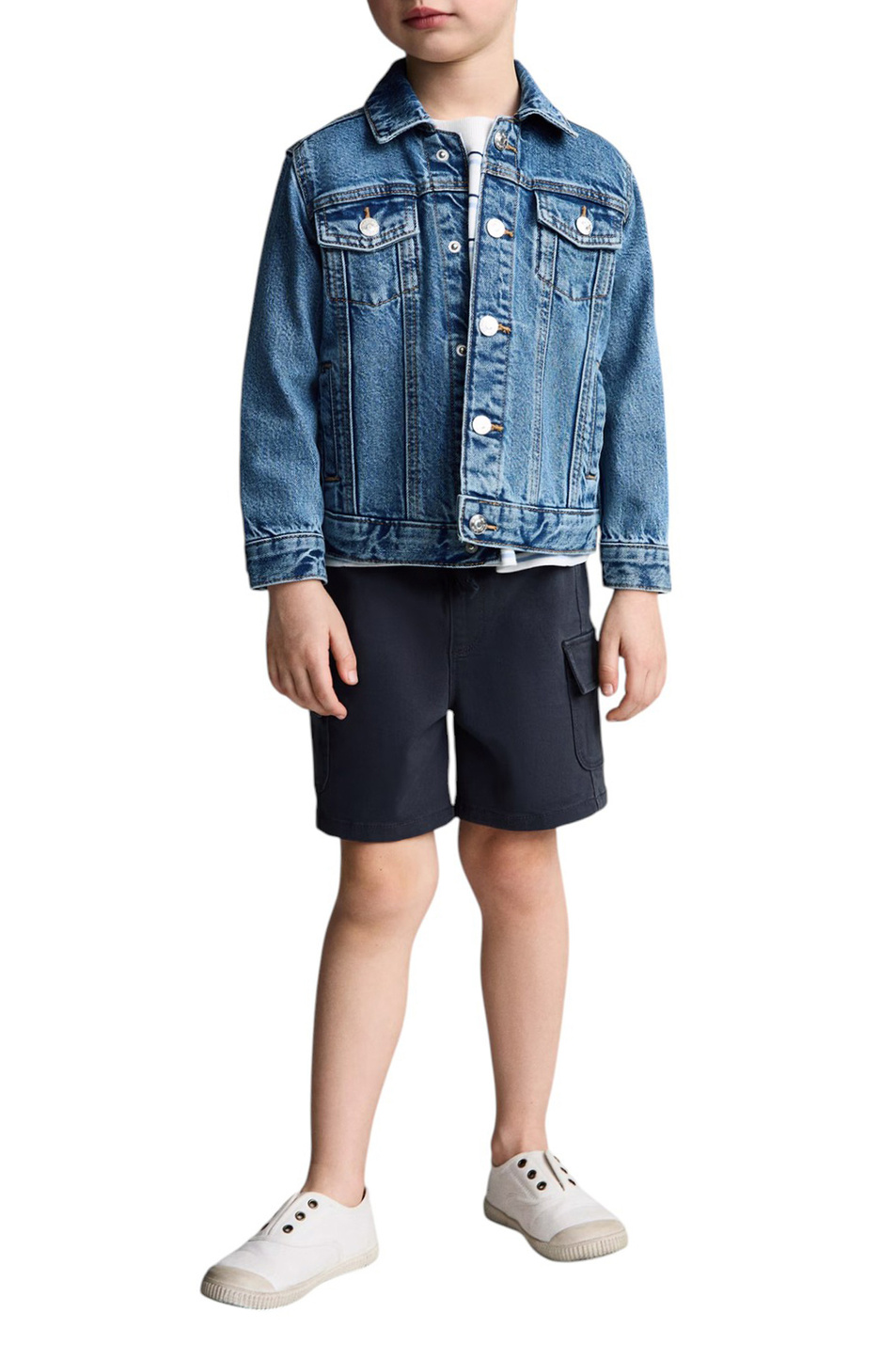 Мальчикам Mango Kids Куртка DIEGO джинсовая (цвет ), артикул 87076346 | Фото 3
