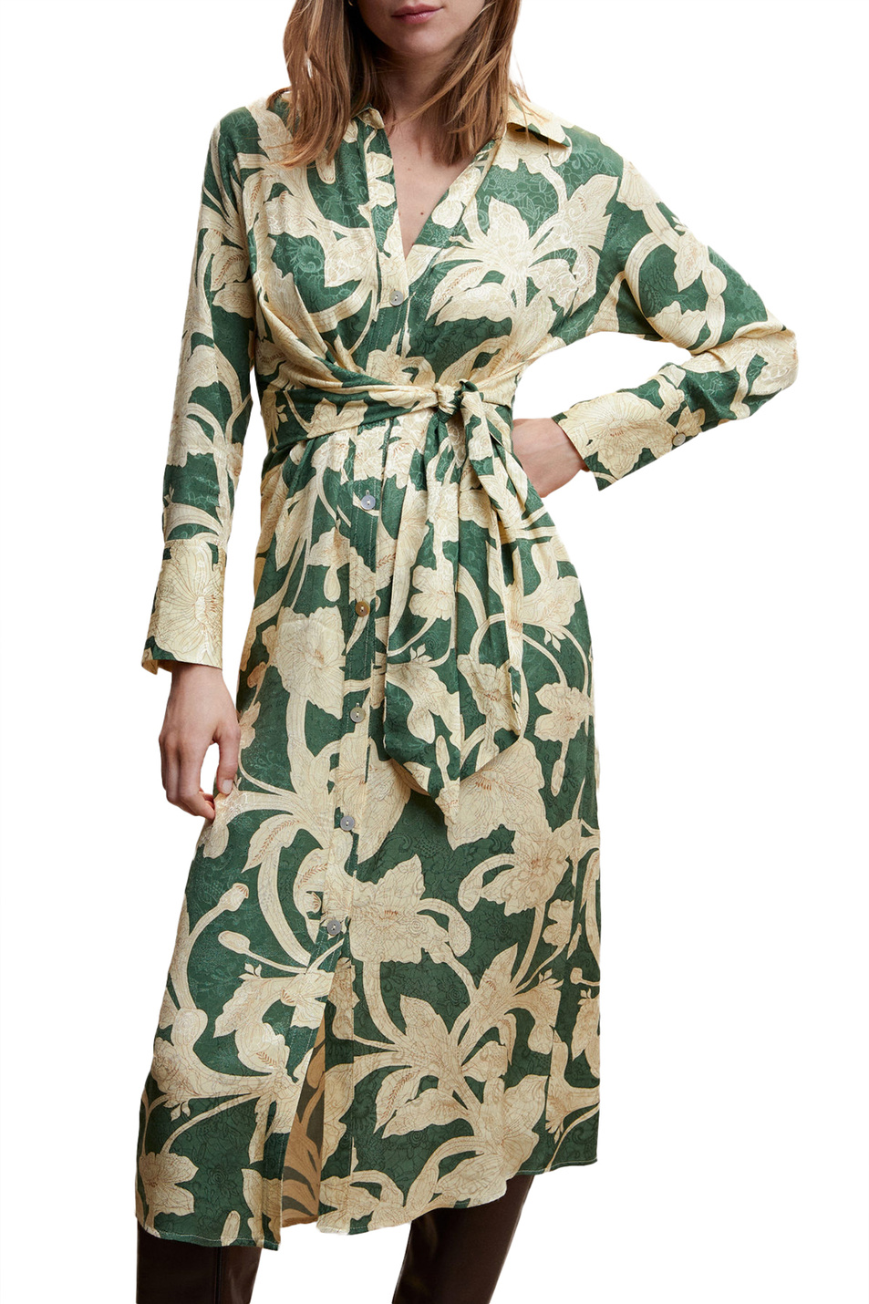 Женский Mango Платье CAMMO из вискозы с цветочным узором (цвет ), артикул 47014019 | Фото 2