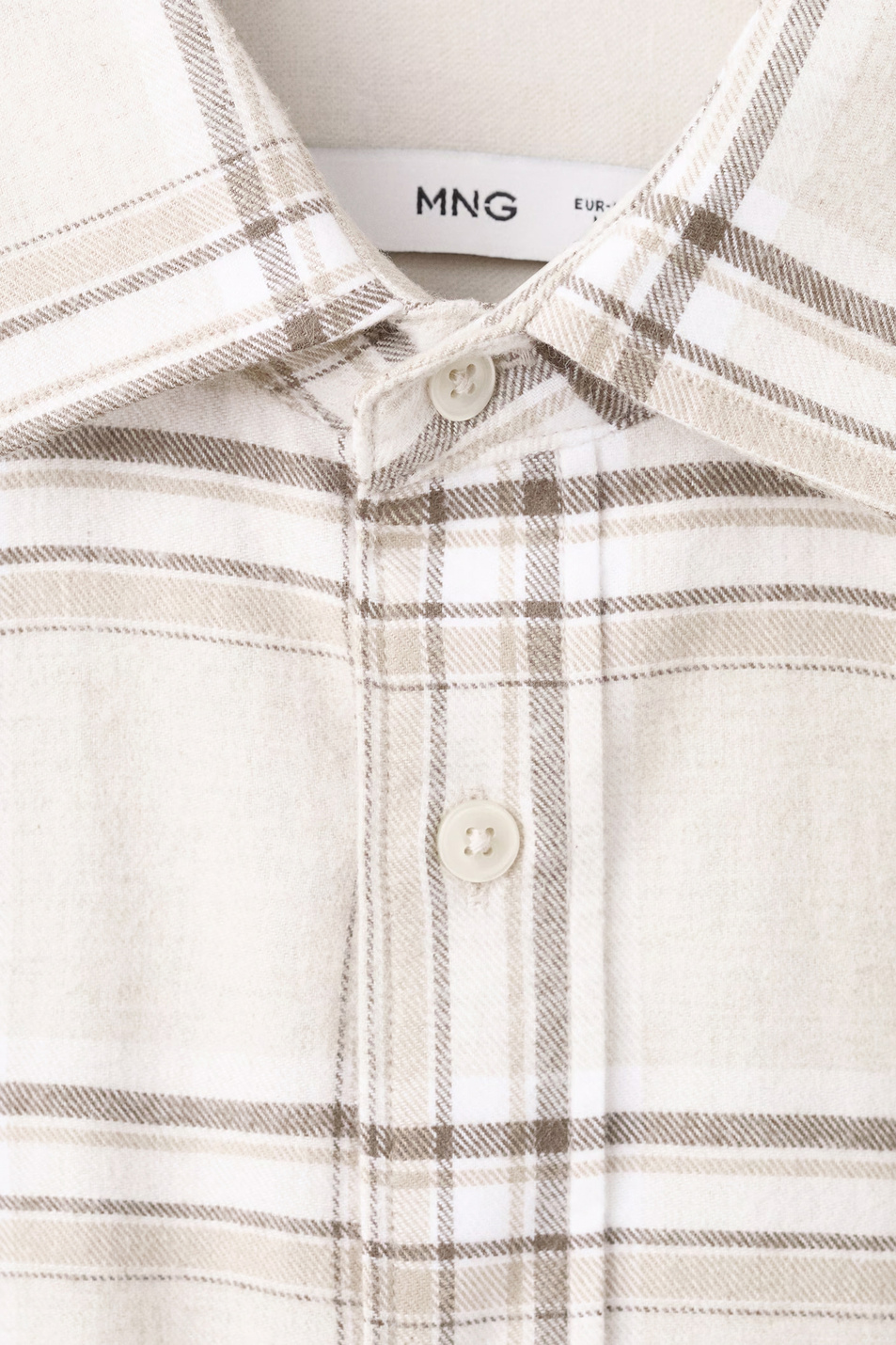 Рубашка PIERRE из хлопка|Основной цвет:Кремовый Мужской Mango Man Рубашка PIERRE из хлопка (цвет ), артикул 17037900 | Фото 5