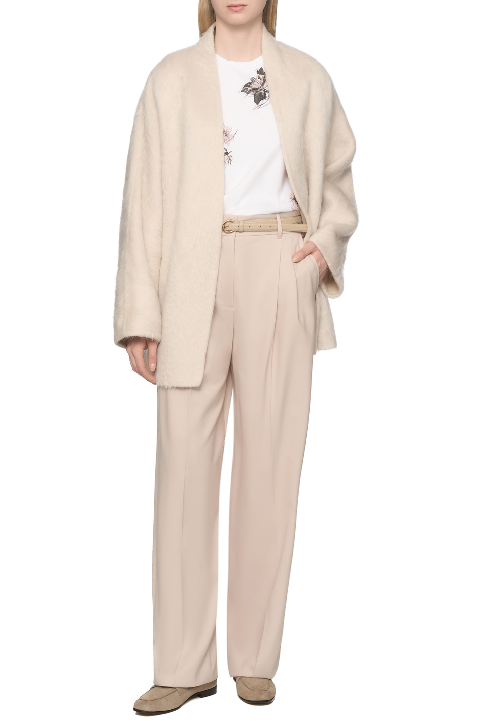 Женский Max Mara Футболка из хлопка с принтом (цвет ), артикул 2616971011 | Фото 3
