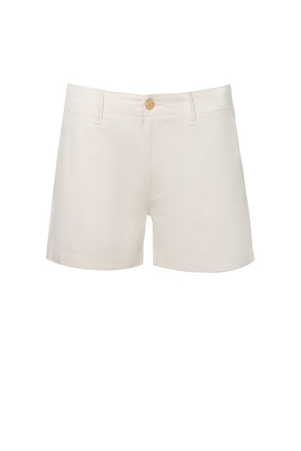Короткие хлопковые шорты|Основной цвет:Белый|Артикул:211863229001 | Фото 1