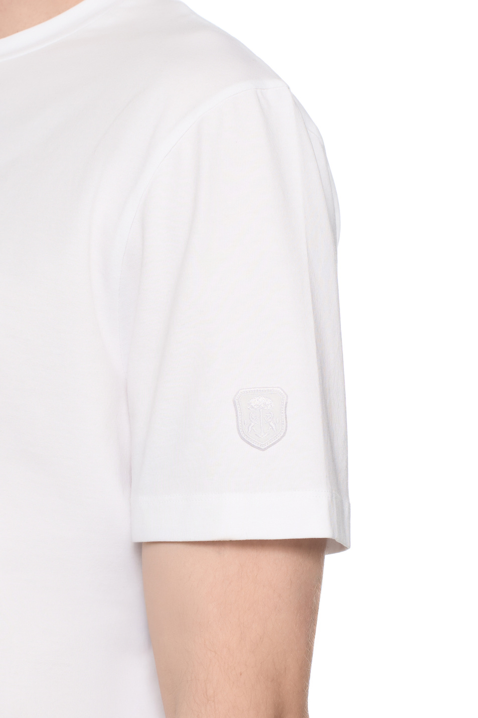 Мужской Corneliani Футболка из эластичного хлопка (цвет ), артикул 27G586-2725028 | Фото 6