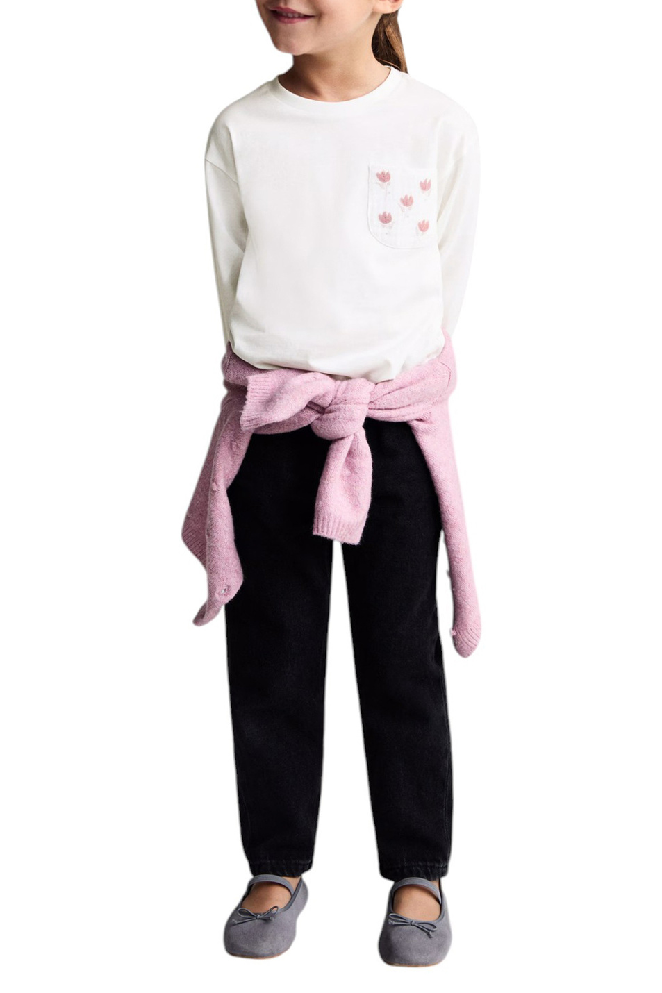 Малышкам девочкам Mango Kids Джемпер POPY из хлопка (цвет ), артикул 87050613 | Фото 3