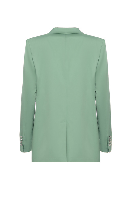 Пиджак из эластичного хлопка|Основной цвет:Зеленый|Артикул:50491291 | Фото 2