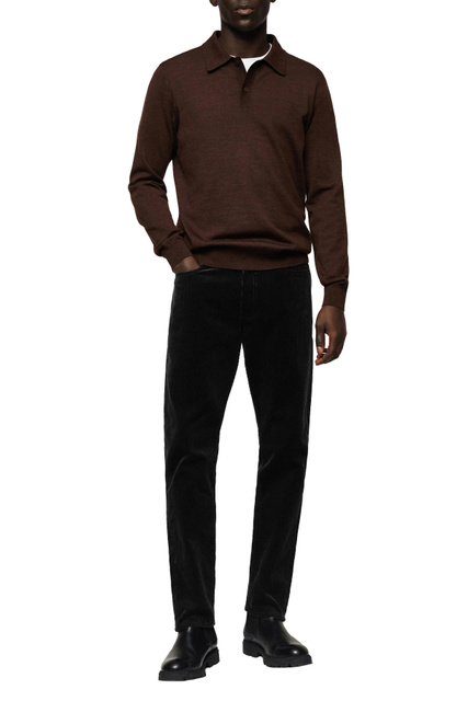 Вельветовые брюки NOAH|Основной цвет:Черный|Артикул:47030550 | Фото 2