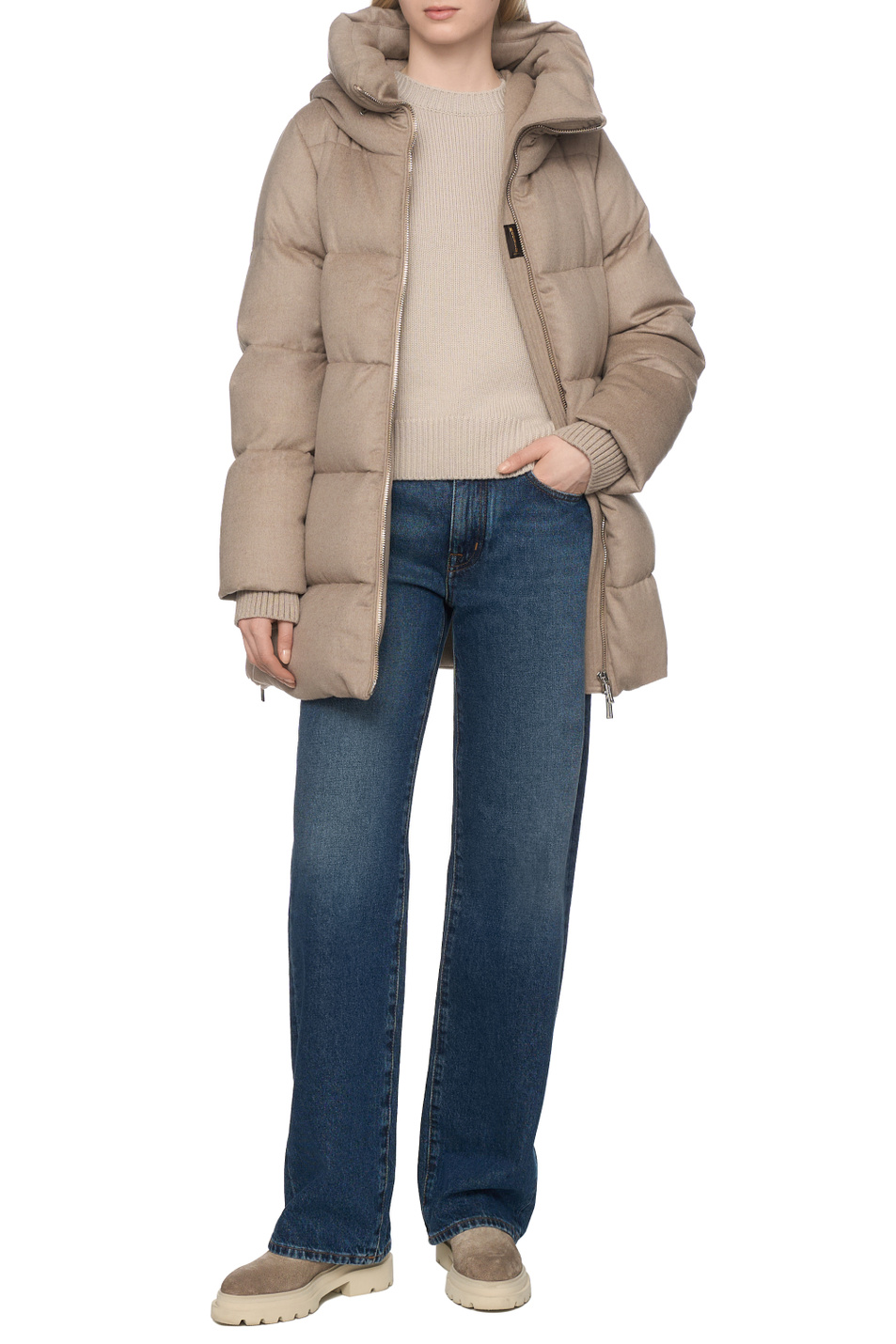 Женский MooRER Полупальто CARINZIA-LS9 из шерсти и кашемира (цвет ), артикул MODPI100059-TEPA228-CARIN | Фото 3