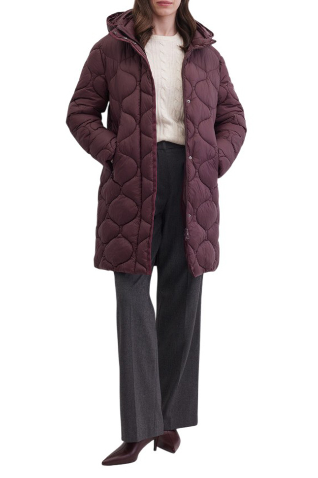 Женский Gerry Weber Пальто стеганое со съемным капюшоном (цвет ), артикул 250063-61040 | Фото 5