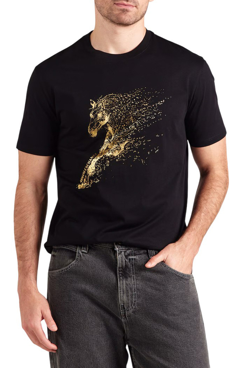 Мужской Armani Exchange Футболка из хлопка (цвет ), артикул XM001991-AF10364 | Фото 3