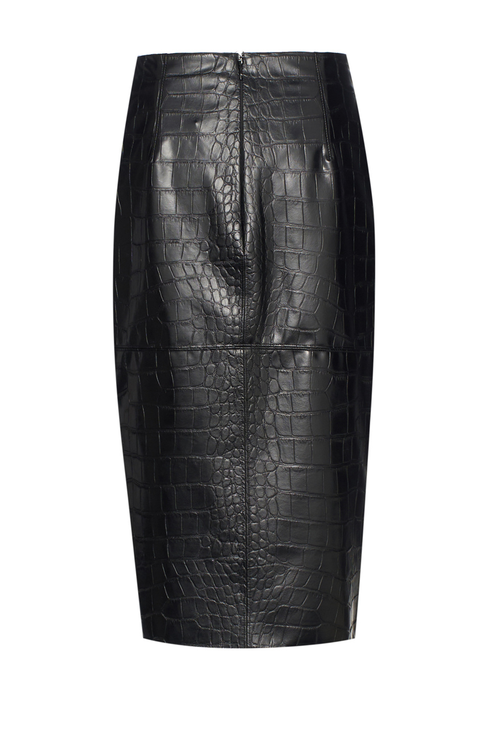 Юбка из искусственной кожи|Основной цвет:Черный Женский Elisabetta Franchi Юбка из искусственной кожи (цвет ), артикул GO10857E2 | Фото 2