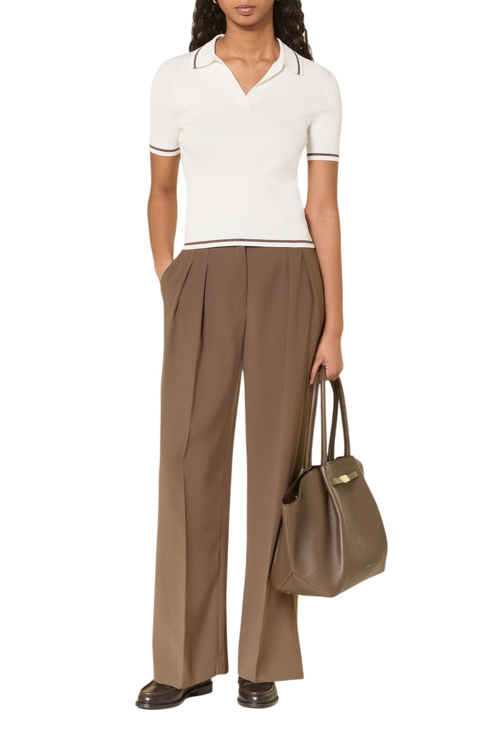 Женский Armani Exchange Поло с контрастными полосками (цвет ), артикул XW001897-AF10352 | Фото 3