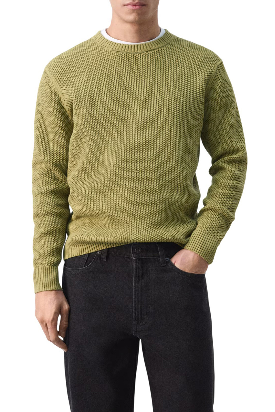 Мужской Mango Man Джемпер SALSA из смесового хлопка (цвет ), артикул 27004431 | Фото 3