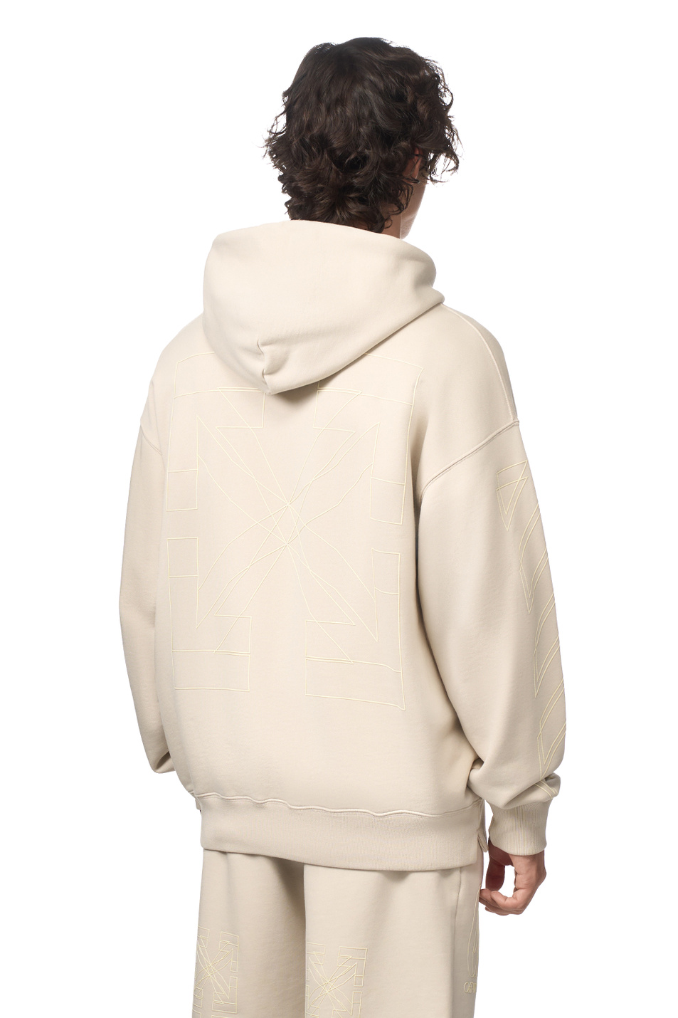 Мужской Off-White Толстовка Outline Double Arrow с логотипом (цвет ), артикул OMBE015S26FLE0022070 | Фото 5