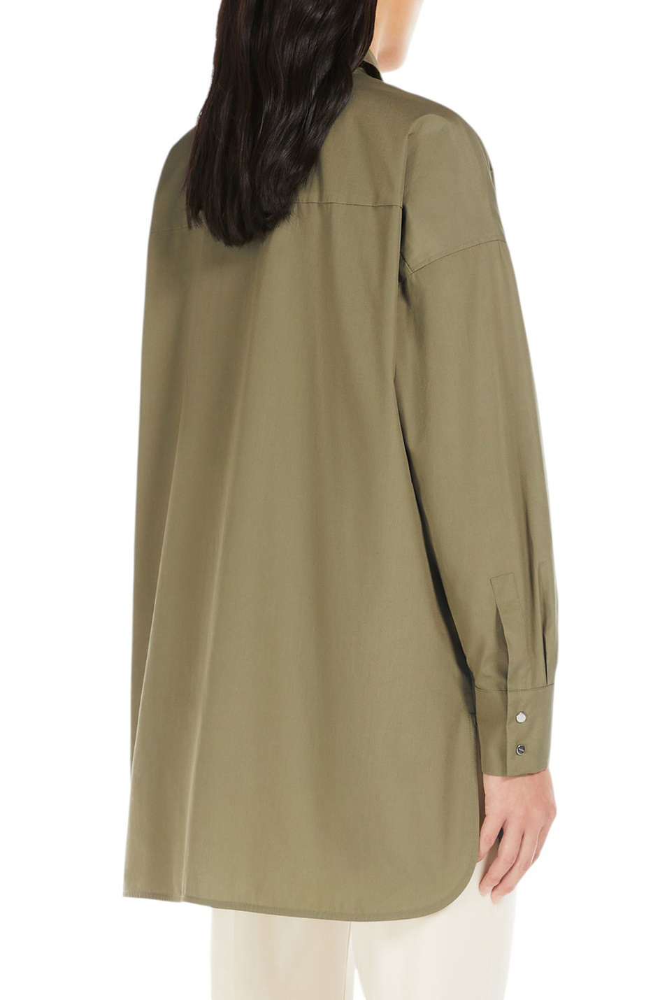 Женский Max Mara Рубашка ODINO из хлопка (цвет ), артикул 2516191032 | Фото 4