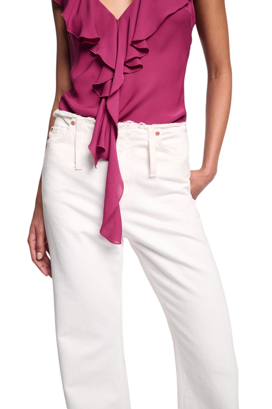 Женский Dorothee Schumacher Джинсы из хлопка (цвет ), артикул 945313 | Фото 5