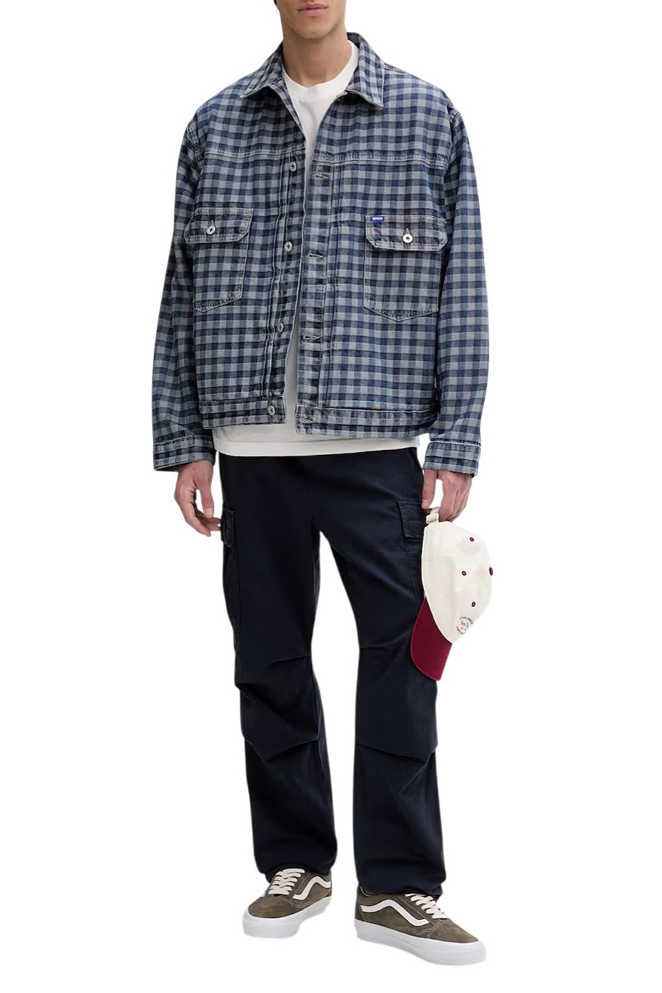 Мужской HUGO Куртка Nial джинсовая (цвет ), артикул 50551958 | Фото 3