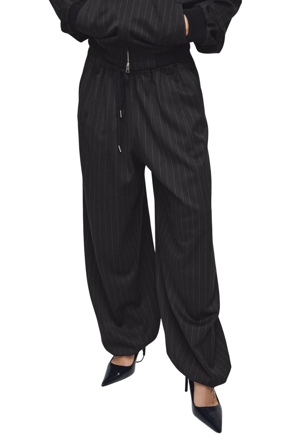 Женский Mango Брюки STRIPE в тонкую полоску (цвет ), артикул 27081339 | Фото 3