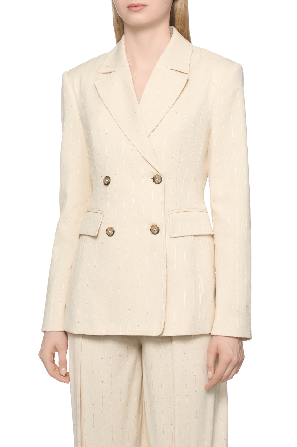 Женский Ermanno Firenze Пиджак двубортный (цвет ), артикул D48EI017E5A | Фото 4