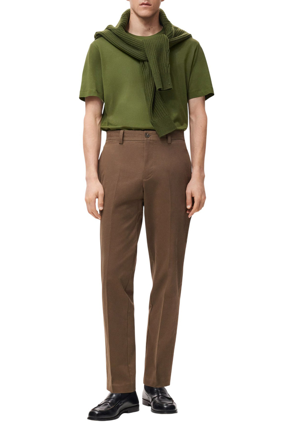 Мужской Mango Man Футболка BELLOW из хлопка (цвет ), артикул 27041264 | Фото 2