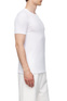 Zegna Однотонная футболка из эластичного хлопка (Белый цвет), артикул N3M201400 | Фото 3