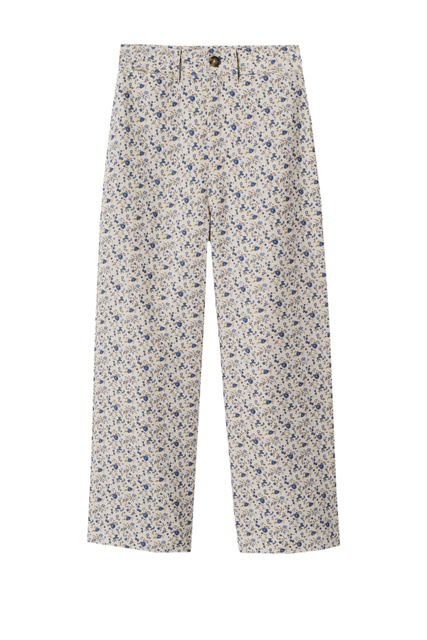 Льняные брюки TOMMY с принтом|Основной цвет:Мультиколор|Артикул:27067879 | Фото 1