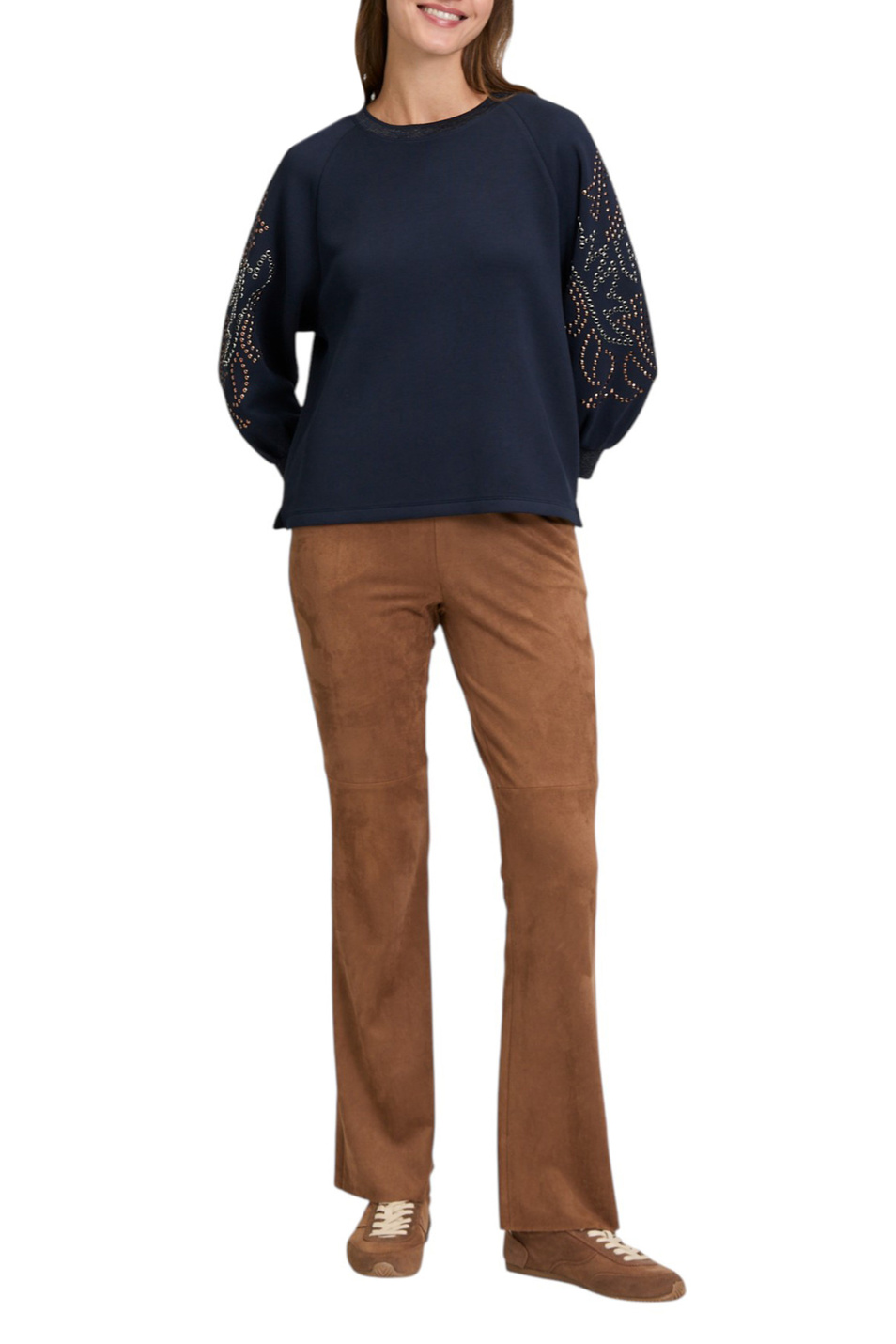 Джемпер со стразами|Основной цвет:Синий Женский Betty Barclay Джемпер со стразами (цвет ), артикул 2582/1499 | Фото 3