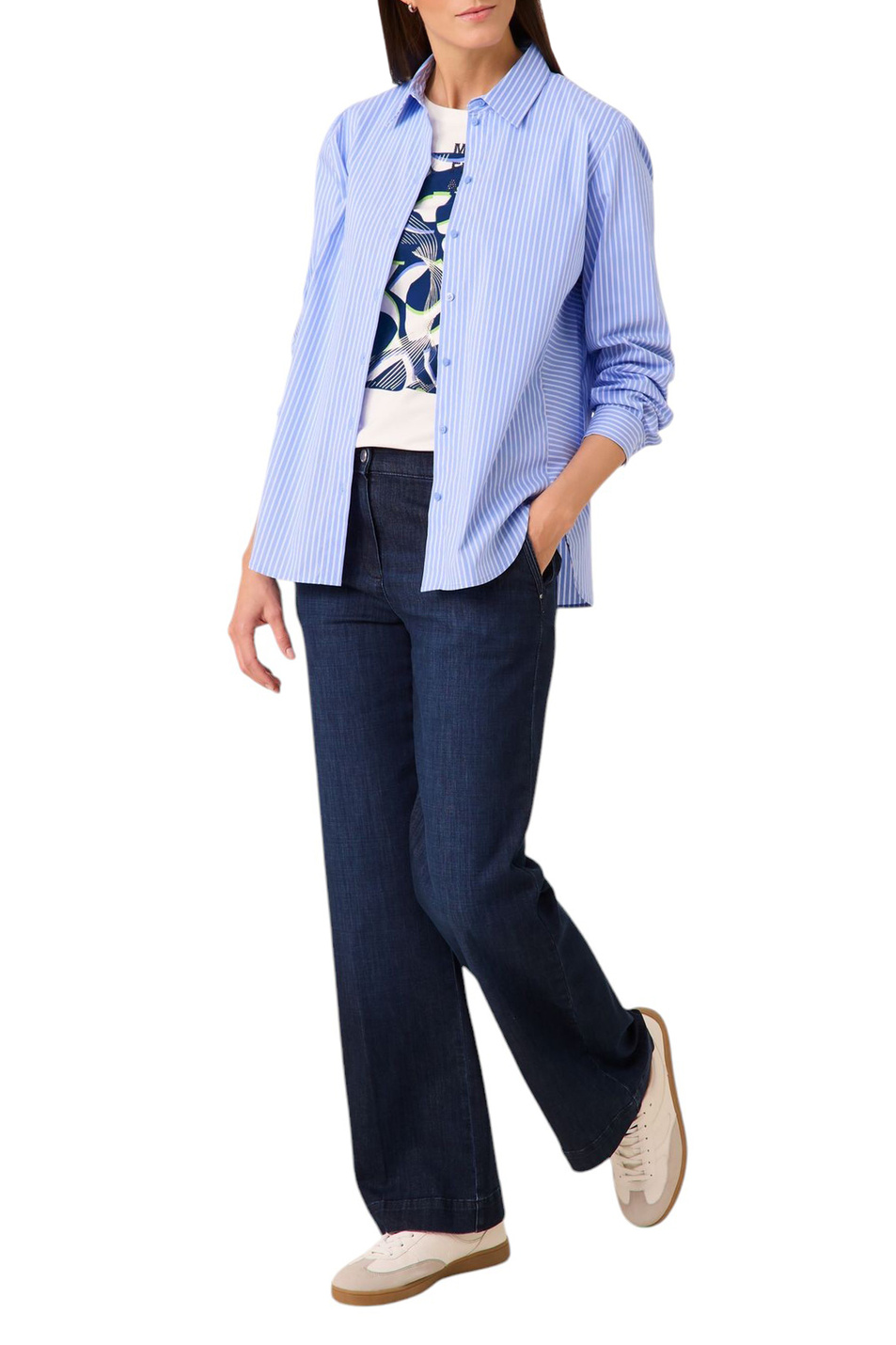 Женский Gerry Weber Рубашка в полоску (цвет ), артикул 560014-31411 | Фото 3