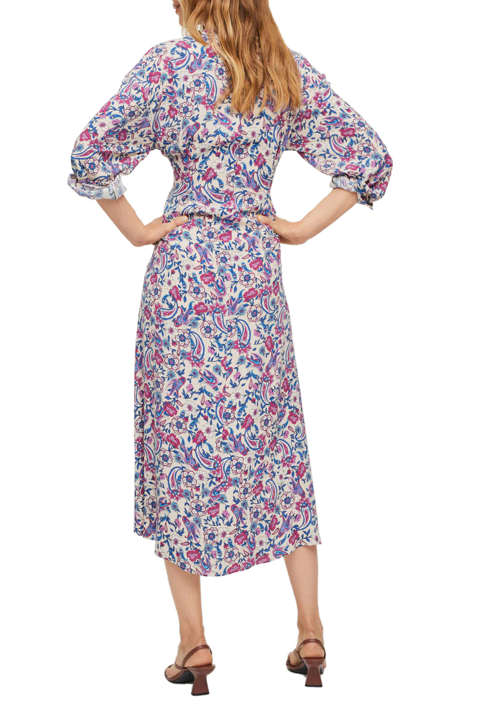 Женский Mango Платье CROSSER из вискозы с цветочным принтом (цвет ), артикул 17033792 | Фото 3