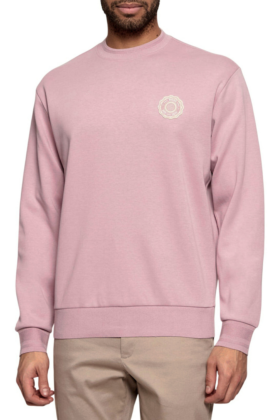 Мужской BOSS Свитшот Varsity с логотипом (цвет ), артикул 50556004 | Фото 4