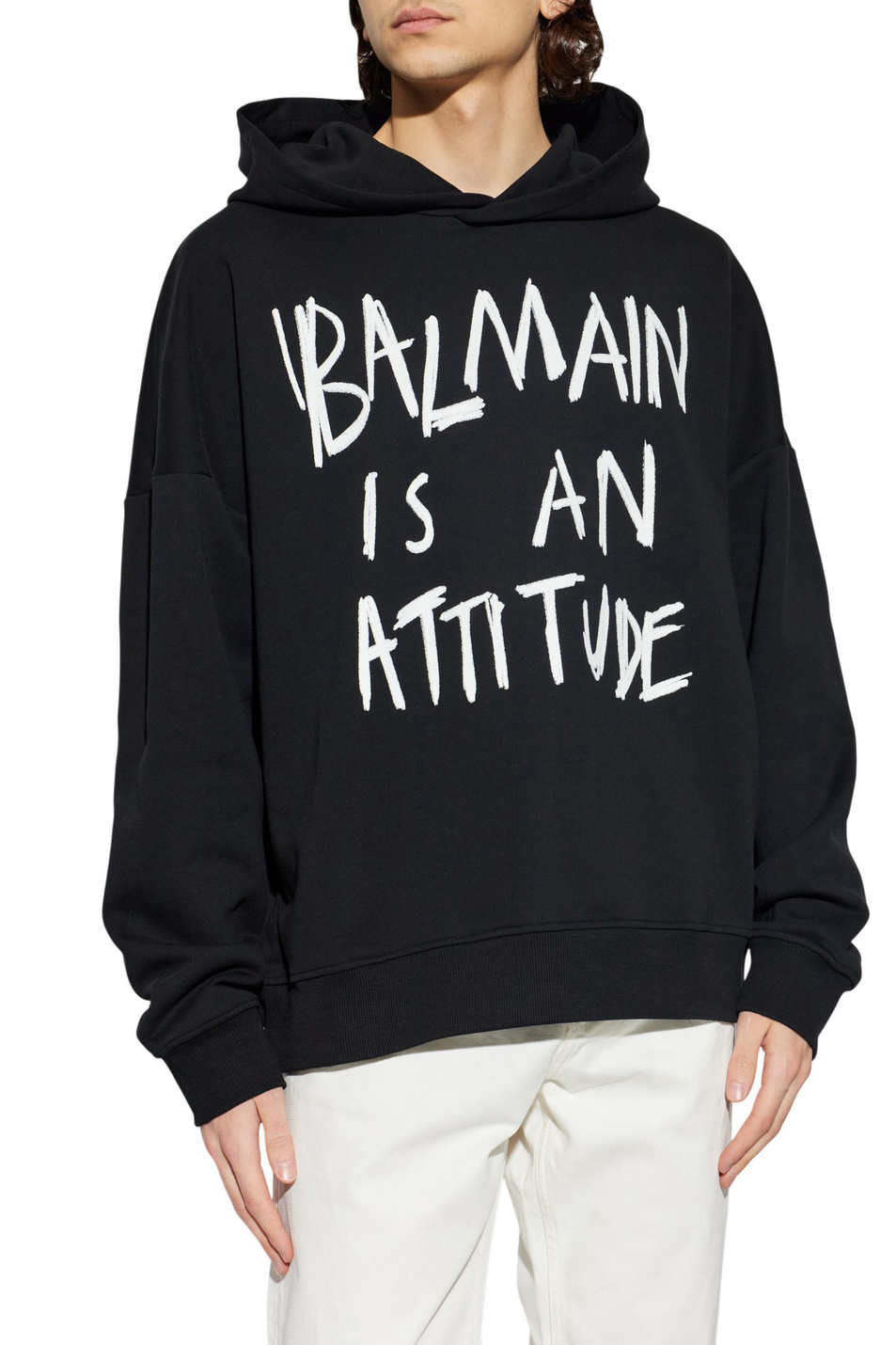 Мужской Balmain Худи с принтом (цвет ), артикул GH1JT250GF40 | Фото 4