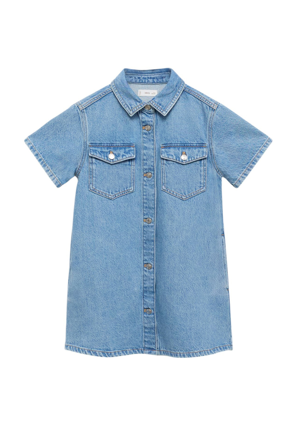 Девочкам Mango Kids Платье ANDREA джинсовое (цвет ), артикул 87074799 | Фото 1