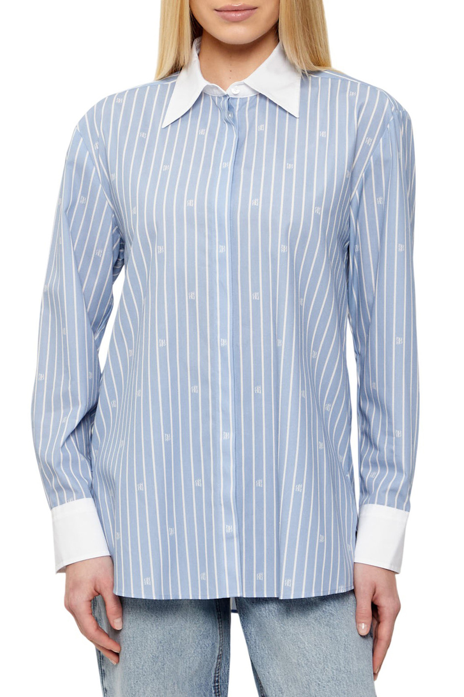 Женский HUGO Рубашка Ersenny из хлопка (цвет ), артикул 50556216 | Фото 3