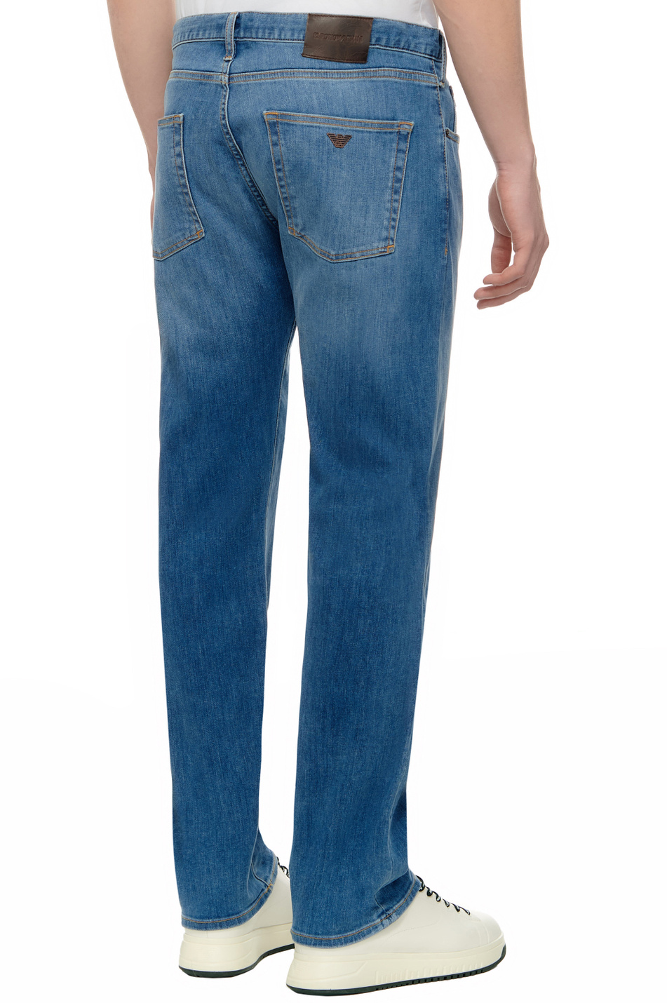 Мужской Emporio Armani Джинсы из эластичного хлопка (цвет ), артикул 8N1J45-1G0LZ | Фото 4
