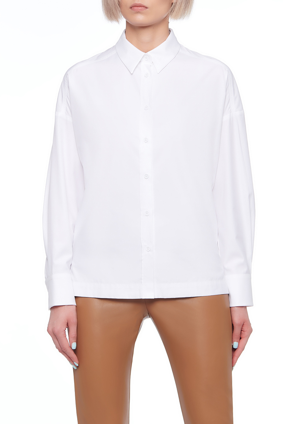 Max Mara Рубашка из смесового хлопка с добавлением лиоцелла (цвет ), артикул 31160216 | Фото 1