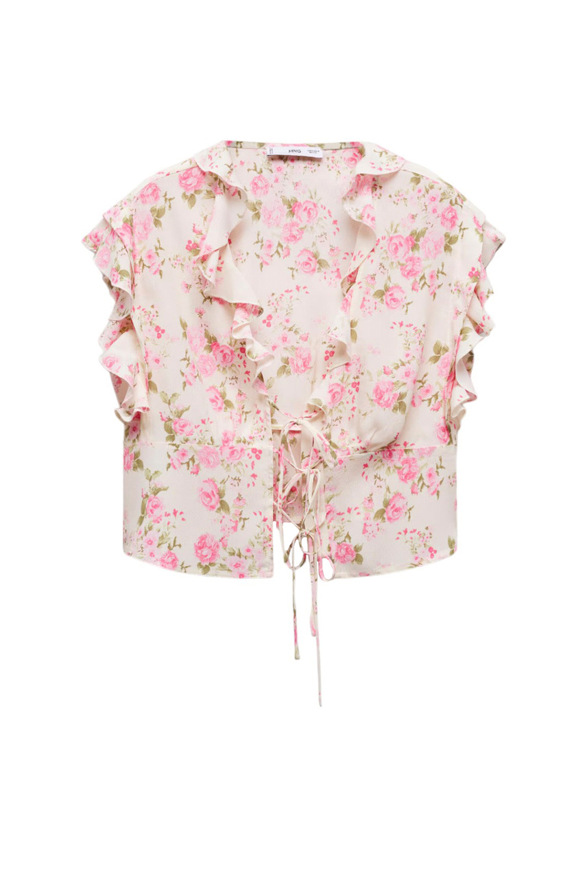 Блузка JULIETA с цветочным принтом|Основной цвет:Розовый|Артикул:67037122 | Фото 1